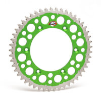 SPROCKET REAR TWIN RING KAWASAKI KX125/250 80-08, KX250F/450F 04-24 50T GREEN (R)