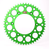 SPROCKET REAR ULTRALIGHT KAWASAKI KX125/250 80-08, KX250F/450F 04-24 52T GREEN (R)