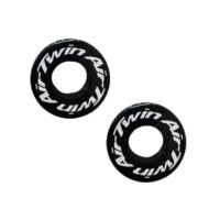 TWIN AIR GRIP DONUTS 2PCS BLACK/WHITE