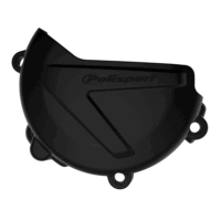 CLUTCH COVER PROTECTOR YAMAHA YZ125 08-25, YZ125X 20-25 BLACK