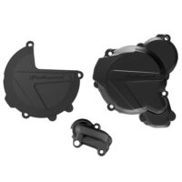 CLUTCH & IGNITION COVER PROTECTOR KTM/HQV EXC250-300 19-23, TE250-300 19-23 BLACK