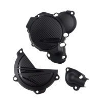 CLUTCH & IGNITION COVER PROTECTOR KTM/HQV SX250-300 23-25, TC/TX250-300 23-25 BLACK
