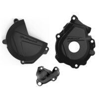 CLUTCH & IGNITION COVER PROTECTOR KTM/HQV SX-F/FC 250-350 16-22 BLACK
