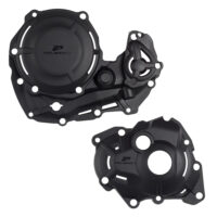 CLUTCH & IGNITION COVER PROTECTOR YAMAHA YZ450F 23-25, YZ450FX 24-25, WR450F 24-25 BLACK