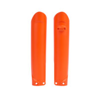 FORK GUARD KTM/HQV/GAS/RIE/SHE SX/SX-F 15-22,EXC/EXC-F 16-23,TC/FC 15, MC/MC-F/EC/EC-F 18-23, MR 21-26, SE-R/SE-F 17-25 ORANGE