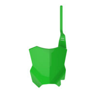 FRONT NUMBER PLATE KAWASAKI KX250F 17-25, KX450F 16-25 GREEN (OEM 20-23)