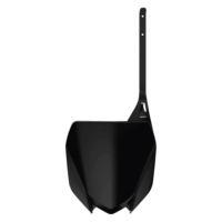 FRONT NUMBER PLATE YAMAHA YZ125-250 21-25, YZ250F 19-23, YZ450F 18-22, YZ250FX 20-24, YZ450FX 19-23 BLACK