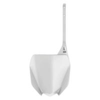 FRONT NUMBER PLATE YAMAHA YZ125-250 21-25, YZ250F 19-23, YZ450F 18-22, YZ250FX 20-24, YZ450FX 19-23 WHITE OEM