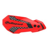 HAND GUARD MX FLOW INC BAR & LEVER MOUNT HONDA CR 04-07, CRF250R 04-25, CRF450R 09-20, CRF250X-450X 04-18 RED/BLACK