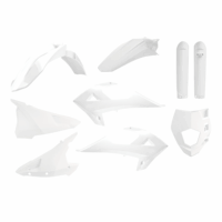 BOX KIT INC FORK GUARDS GAS GAS/RIEJU EC250-300 18-20, MR200-300 21-25 WHITE