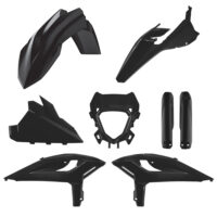 BOX KIT INC FORK GUARDS BETA 125-480RR/X-PRO 25-26 BLACK