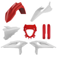 BOX KIT INC FORK GUARDS BETA 125-480RR/X-PRO 25-26 RED/WHITE OEM 25