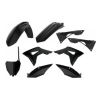 BOX KIT INC FORK GUARDS HONDA CRF250R 18-21, CRF450R 17-20 BLACK