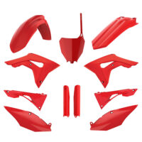 BOX KIT INC FORK GUARDS HONDA CRF250R 18-21, CRF450R 17-20 RED CR04
