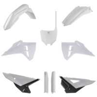 BOX KIT INC FORK GUARDS HONDA CRF250R 2025, CRF450R 2025 WHITE