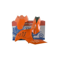 BOX KIT ENDURO INC FORK GUARDS & HEADLIGHT MASK KTM EXC 08-11 ORANGE