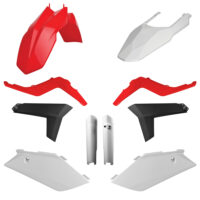 BOX KIT INC FORK GUARDS GAS GAS EC/EC-E/EC-F 12-13 RED/WHITE OEM