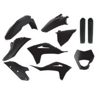 BOX KIT INC FORK GUARDS GAS GAS EC250-300, EC250F-350F 21-23 BLACK