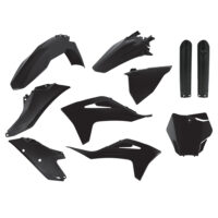 BOX KIT INC FORK GUARDS GAS GAS MC/EX125-300, MC-F/EX-F250-450 21-23 BLACK