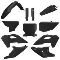 BOX KIT INC FORK GUARDS HUSQVARNA TC/FC 23-24 BLACK