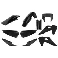 BOX KIT INC FORK GUARDS HUSQVARNA TE150-300, FE250-501 20-23 BLACK