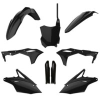 BOX KIT INC FORK GUARDS KAWASAKI KX250F 17-20 BLACK