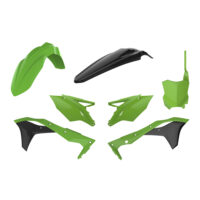 BOX KIT KAWASAKI KX450F 16-18 GREEN/BLACK