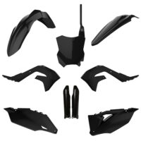 BOX KIT INC FORK GUARDS KAWASAKI KX250F 21-24, KX450F 19-23 BLACK