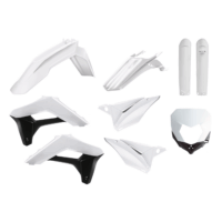 BOX KIT INC FORK GUARDS SHERCO SE-R/SE-F 17-23 WHITE/BLACK
