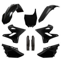 BOX KIT INC FORK GUARDS YAMAHA YZ125/250 15-21 BLACK