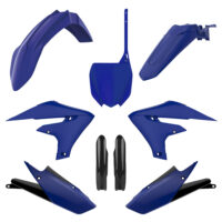 BOX KIT INC FORK GUARDS YAMAHA YZ250F 19-23, YZ450F 18-22, YZ250FX 20-24, YZ450FX 19-23, WRF>24 BLUE OEM22
